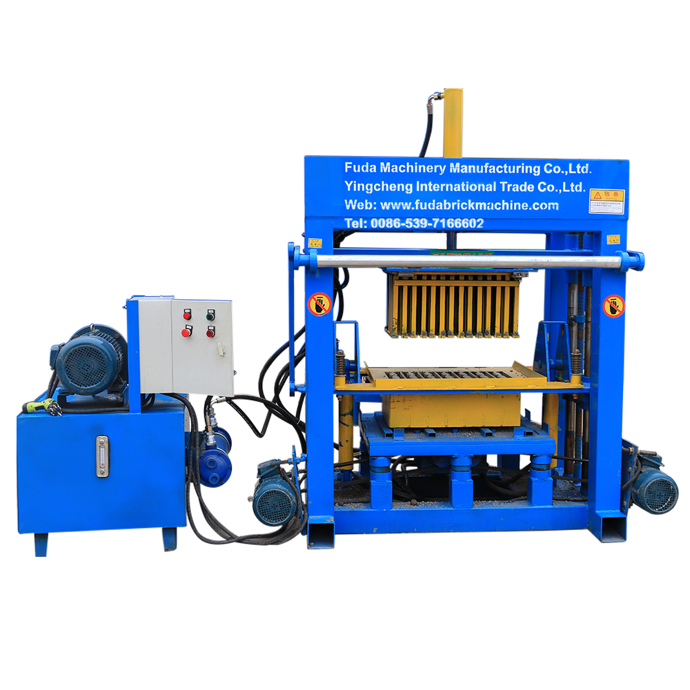 QT4-30 manual diesel engine block machine hydraulic block molding machine 